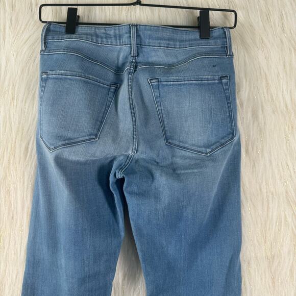 3x1 Womens Bootcut Jeans Raw Hem Crop Mid Rise Stretch Cotton Blend Med Wash 25 - Picture 5 of 10